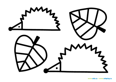Colouring sheets: Hedgehogs