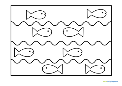 EDA PLAY: COLORING SHEET - FISH IN THE WATER