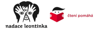 The Leontinka Foundation and the "Čtení pomáhá" (Reading Helps) project logo